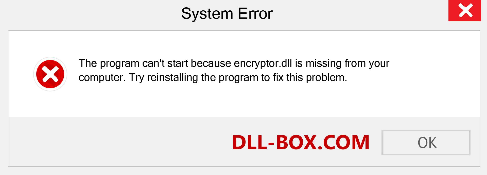 encryptor.dll file is missing?. Download for Windows 7, 8, 10 - Fix  encryptor dll Missing Error on Windows, photos, images